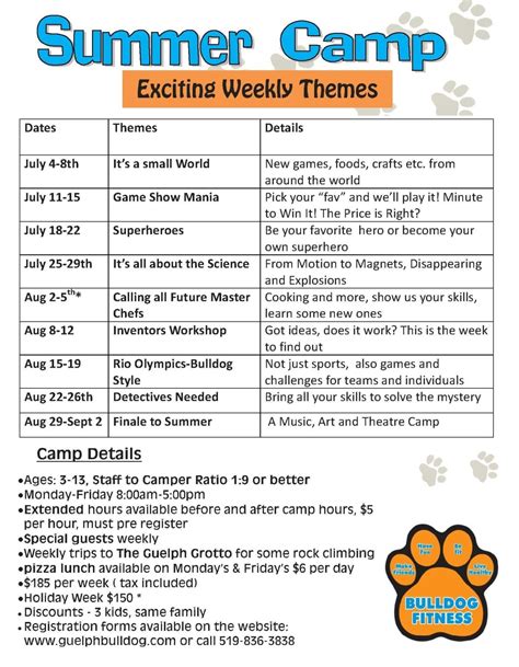 Summer Camp Theme Ideas | Examples and Forms