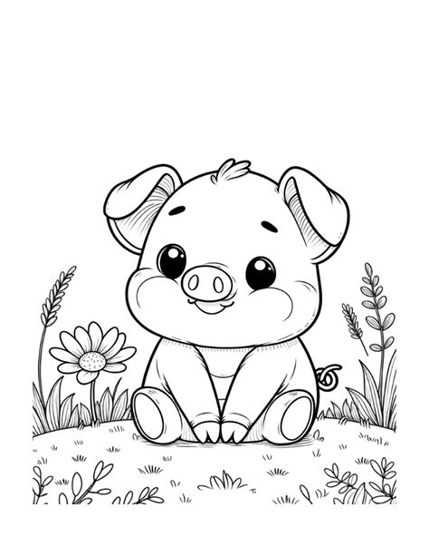 Free Pig Coloring Pages For Kids