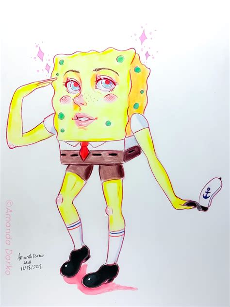 Spongebob as an anime girl : r/spongebob