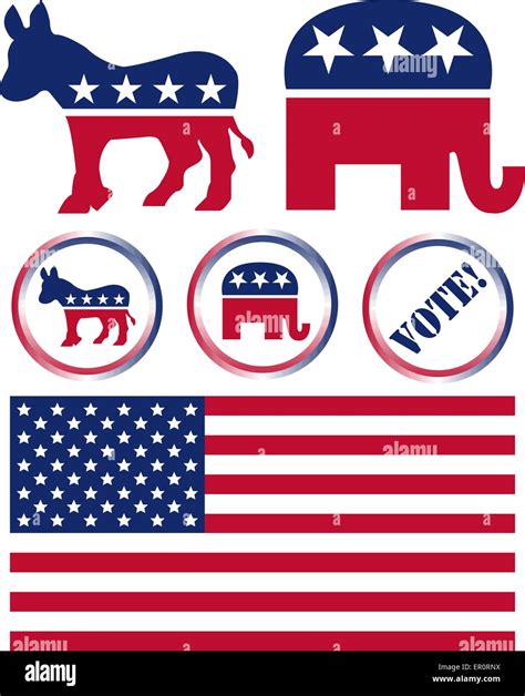 Democratic and republican symbols hi-res stock photography and images ...