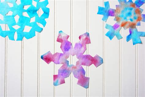 Coffee Filter Snowflakes for Winter Fun - DIY Candy