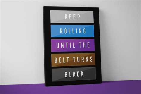 Keep Rolling Jiu Jitsu Poster Canvas BJJ Wall Art - Etsy UK