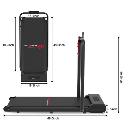 Space Saving Motorised Treadmill Walking Machine with LCD Display - HomeFitnessCode - US