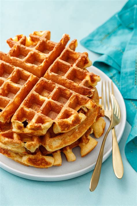 Savory Cheddar Cheese Waffles | Love and Olive Oil