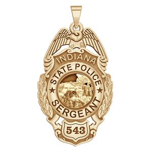 Personalized Indiana State Police Badge with Your Rank and Number ...