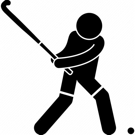 Ball, hit, hockey, player, playing icon - Download on Iconfinder