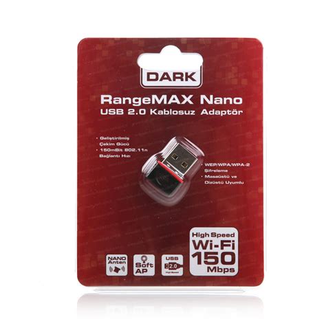 Dark Rangemax Nano, 150 Mbps, 802.11n, Mini Sized Wireless Network ...