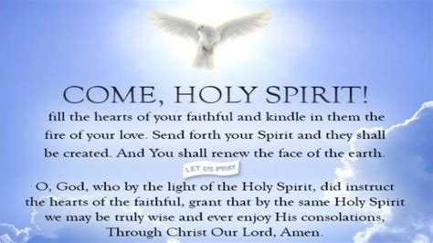 Most Powerful Prayer To The Holy Spirit