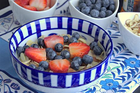 Avena con frutas y almendras