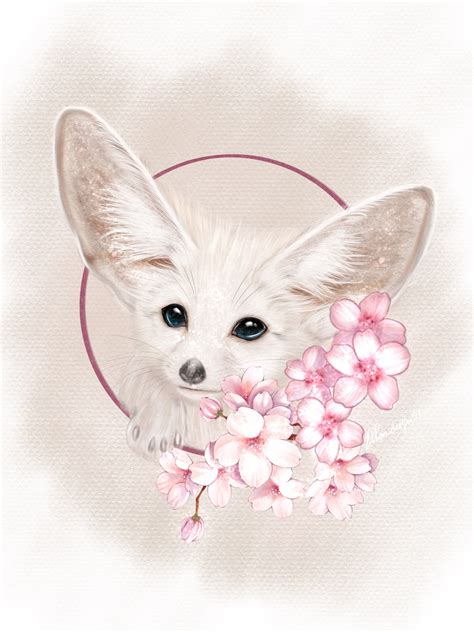 ArtStation - Cute fennec fox