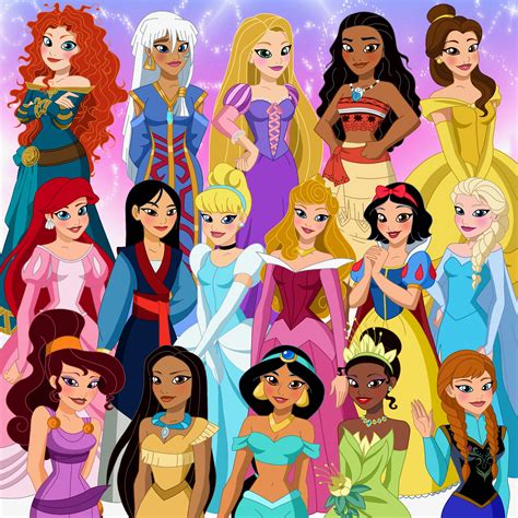 Disney princesses by Lunamidnight1998 on DeviantArt
