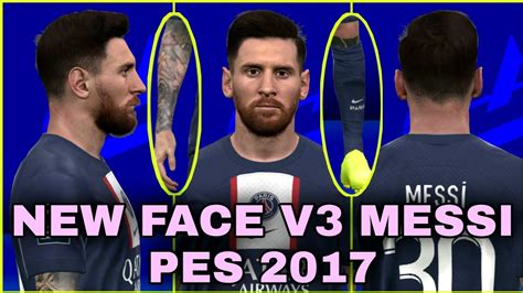 Pes 2017 Messi Face By Ahmed Tattoo Facemaker - vrogue.co