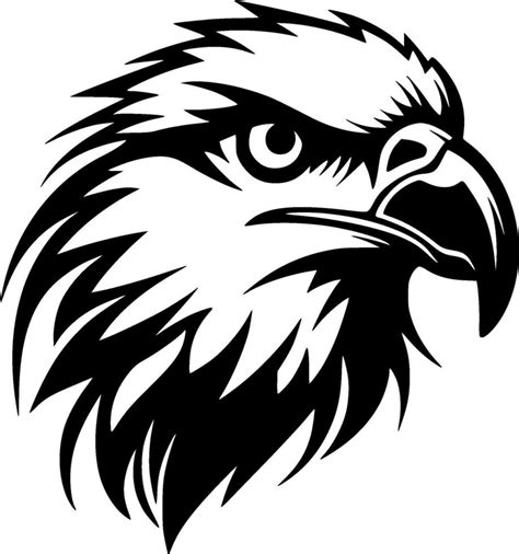 Eagle, Black and White Vector illustration 32068332 Vector Art at Vecteezy