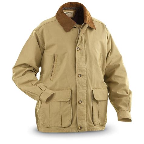 Orvis® Waxed Canvas Field Jacket, Khaki - 189245, Insulated Jackets & Coats at Sportsman's Guide