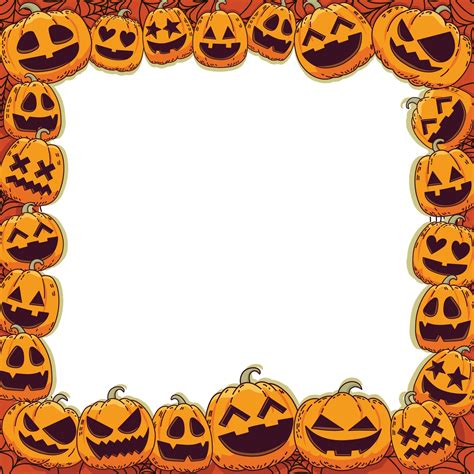 Happy Halloween's cute pumpkin frame 2303226 Vector Art at Vecteezy