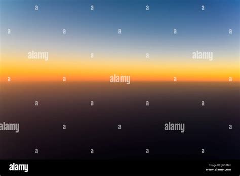 Aerial Photo Of Ocean Sunset Stock Photo - Alamy