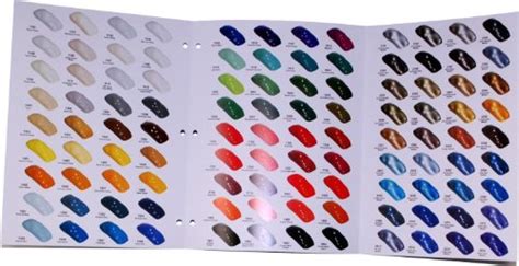 Restoration Shop 144 Color Chart-Auto/Car Paint Chips- Buy Online in ...