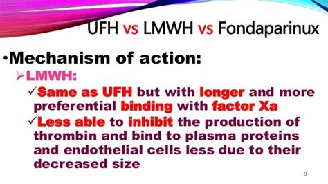 UFH & LMWH & fondaparinux