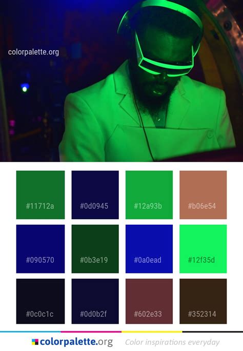 Green Light Technology Color Palette #colors #inspiration #graphics # ...