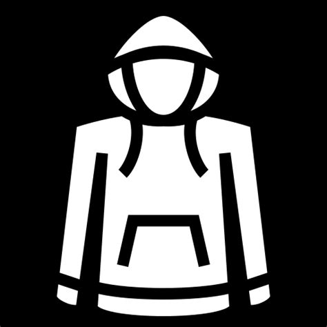 Hoodie icon, SVG and PNG | Game-icons.net