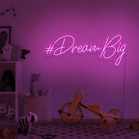 Dream Big Kids Neon Sign | Light It Up Neon | Neon signs, Create sign, Big kids