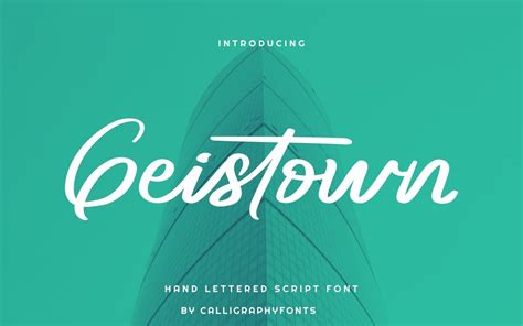 Geistown Handwriting Font Free Download | Download Geistown Handwriting Font