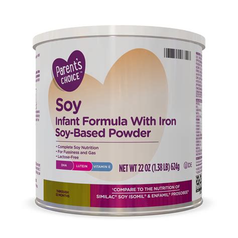 Parent's Choice Soy-Based Powder Infant Formula with Iron, 22 oz - Walmart.com