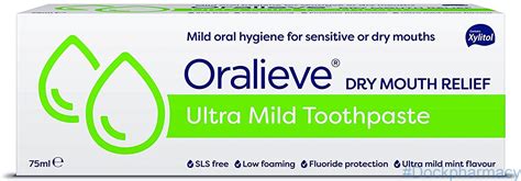 Buy ORALIEVE DRY MOUTH TOOTHPASTE MILD MINT FLAVOUR - Dock Pharmacy