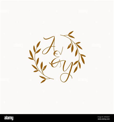 AY initial wedding monogram logo design Stock Vector Image & Art - Alamy