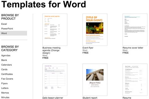 Microsoft Office Word Templates – task list templates