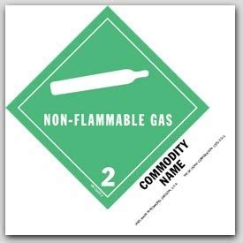 Compressed Gas n.o.s. UN1956 5x4" Paper Labels - OMNIPAK.COM