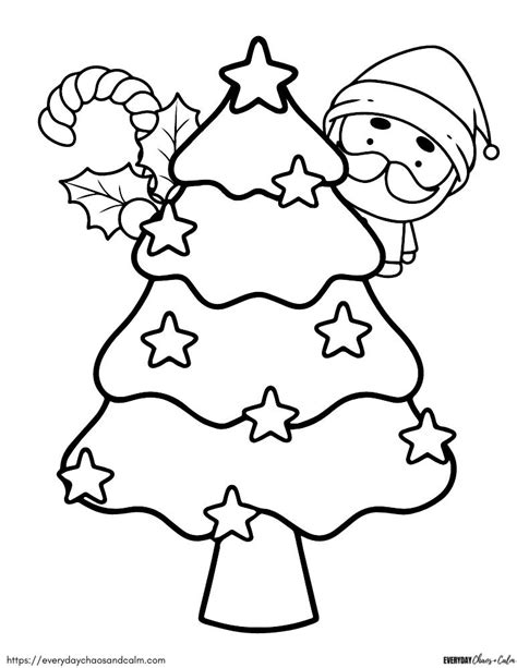 Free Christmas Tree Coloring Pages For Kids