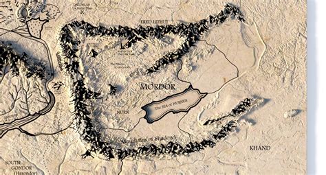 Middle Earth Map - 3D Model by Shustrik