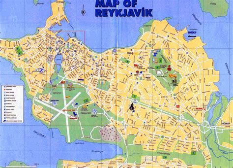 Map of cities: Map of Reykjavik