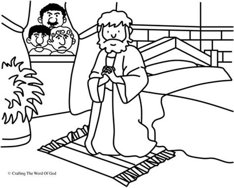 Daniel Praying Coloring Page Coloring Pages