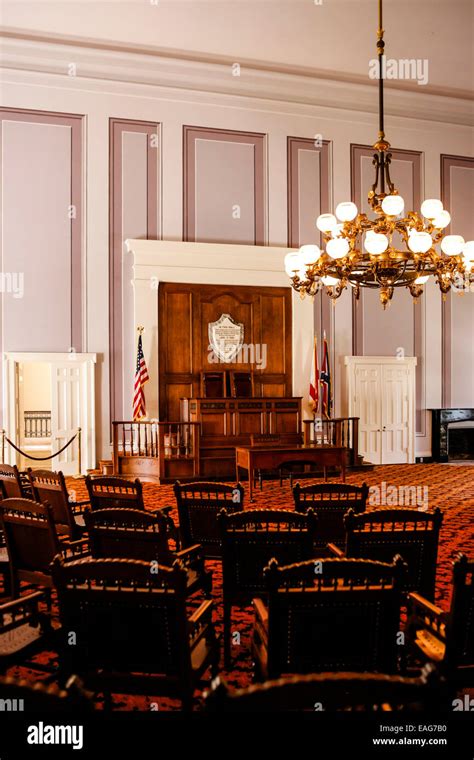 The old Senate Chamber inside the Alabama State Capitol building in ...