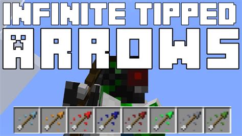 Minecraft 1.9 Infinite Tipped Arrows Tutorial - YouTube