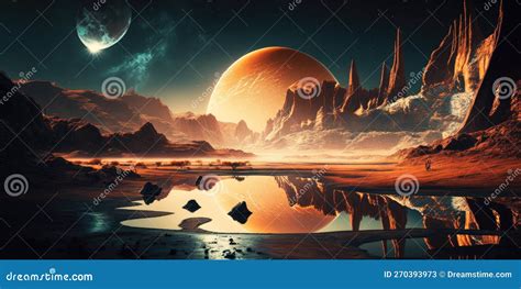 Surface Of An Alien Planet Stock Illustration | CartoonDealer.com ...