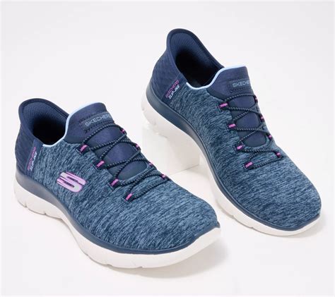 Skechers Slip-ins Summits Bungee Sneaker- Dazzling Haze - QVC.com