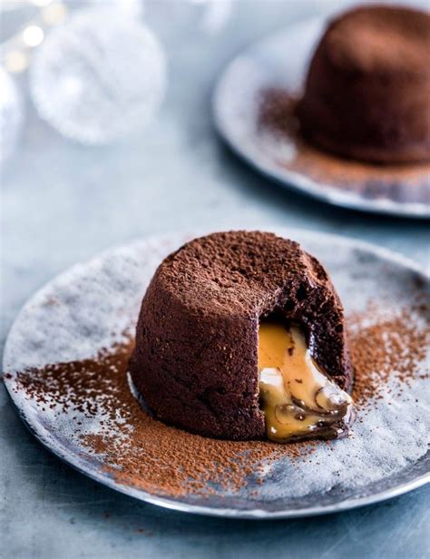 Salted caramel chocolate fondants | Recipe | Desserts, Fondant recipe ...