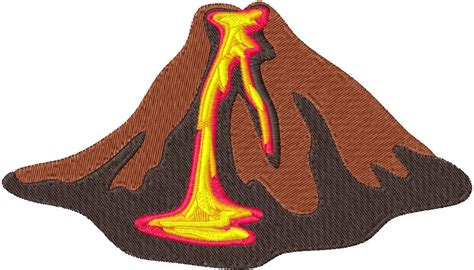 Volcano Design, 7 sizes, Machine Embroidery Design, Volcano shapes Design, Instant – Embroidery ...