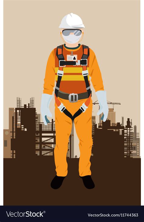 Personal Protect Equipment safety harness Vector Image