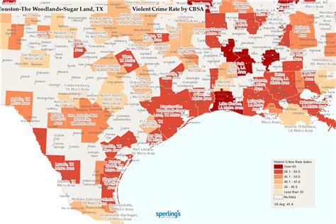 Houston Crime Map - Houston Crime Rate Map (Texas - Usa) - Texas Crime ...