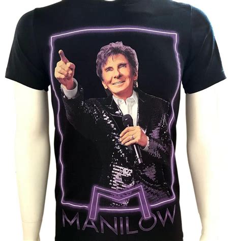 Barry Manilow M Neon Frame Photo Shirt