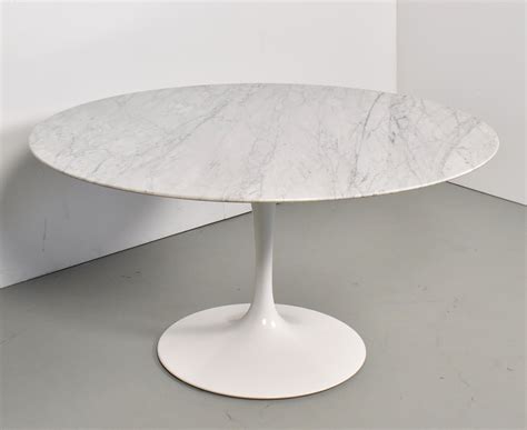 Marble tulip dining table by Eero Saarinen for Knoll International, 1980s | #166104