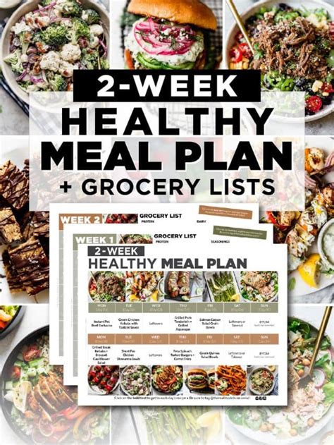 2-Week Healthy Meal Plan With Grocery List - The Real Food Dietitians