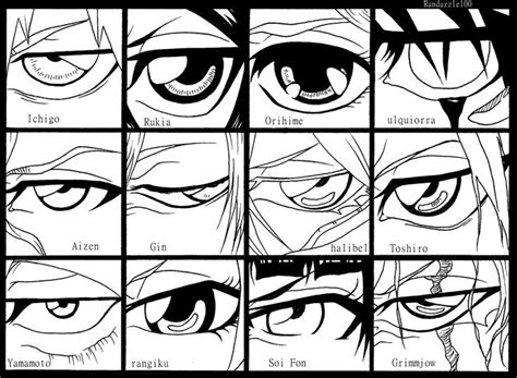 Bleach Eyes by Randazzle100 on DeviantArt | Anime eyes, How to draw ...