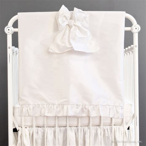 serafina crib skirt white