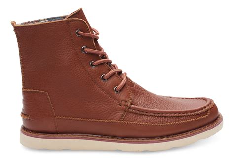 Lyst - Toms Brown Full Grain Leather Men's Searcher Boots in Brown for Men