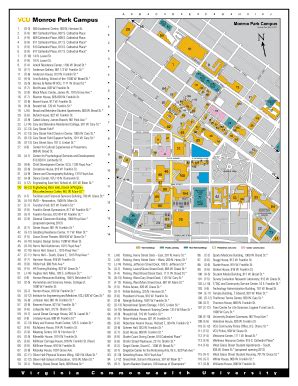 2011 Form Virginia Commonwealth University Monroe Park Campus Fill ...